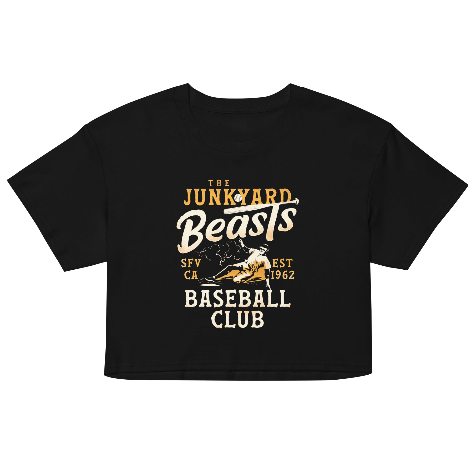 Junkyard Beasts Baseball Club Women's Crop Tee