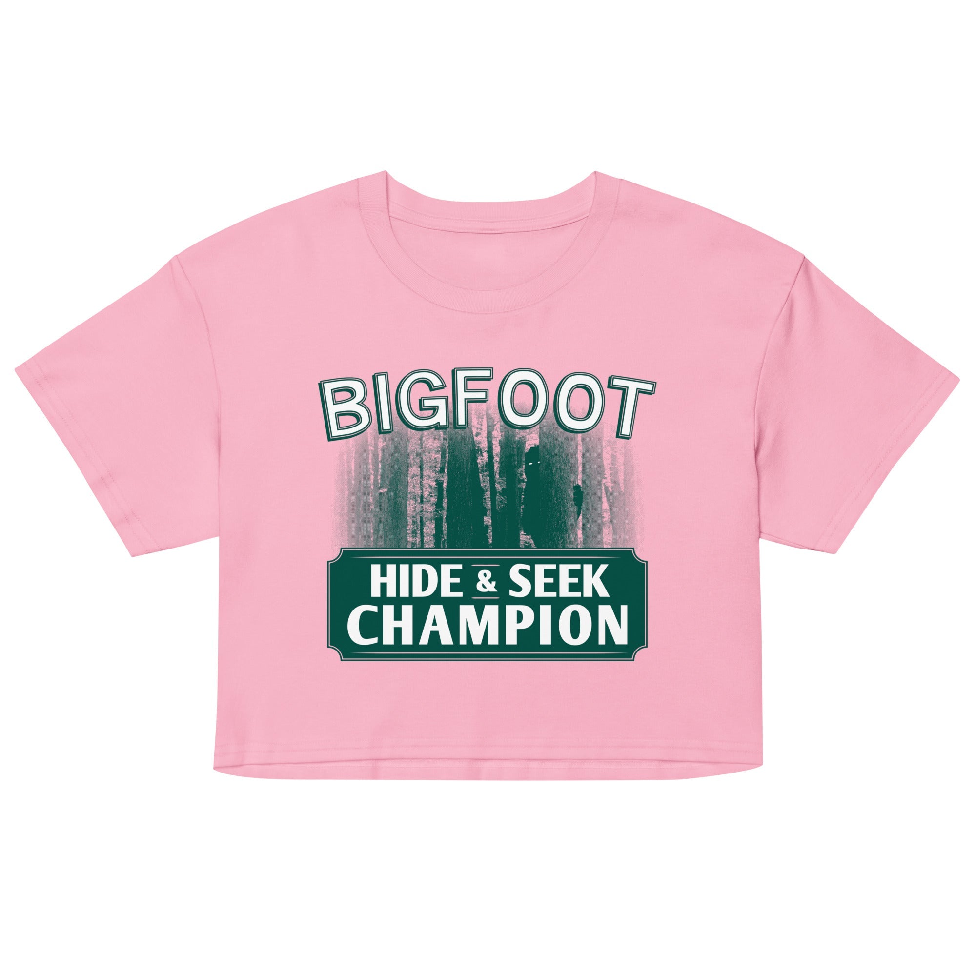 Bigfoot Hide And Seek Champion Women's Crop Tee