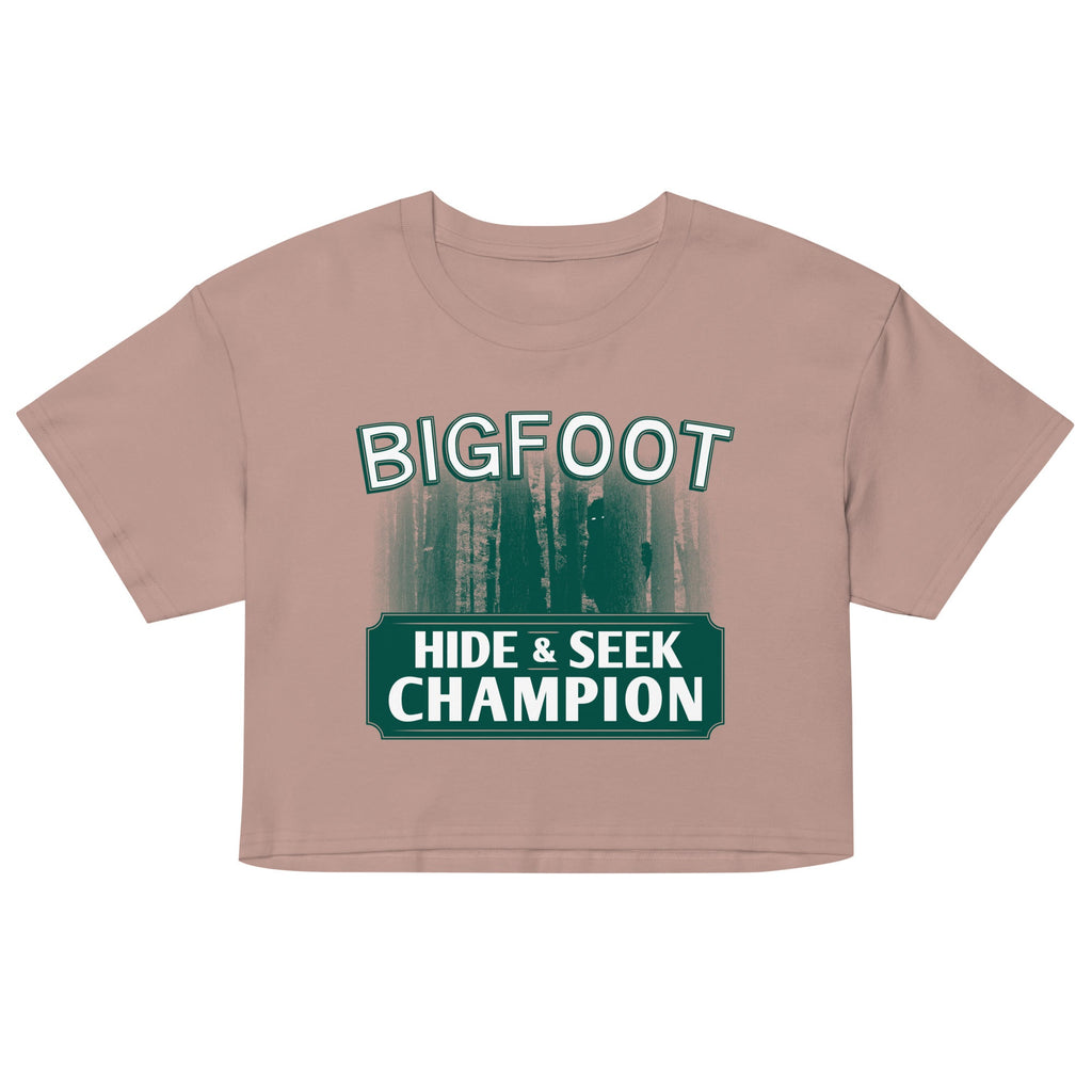 Bigfoot Hide And Seek Champion Women's Crop Tee