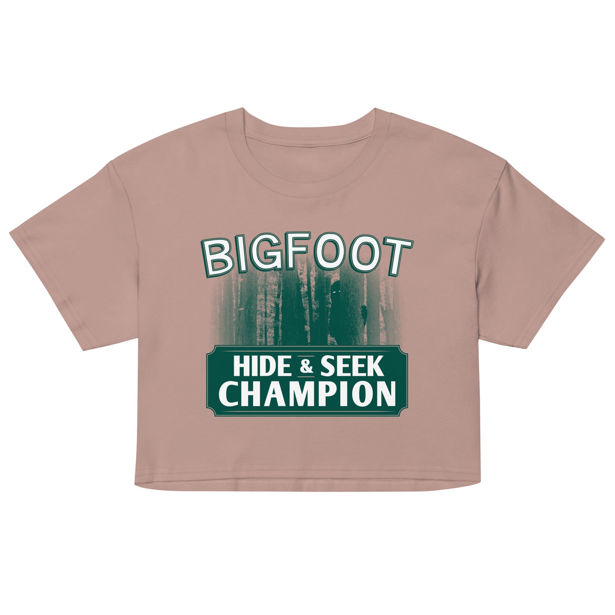 Bigfoot Hide And Seek Champion Women's Crop Tee