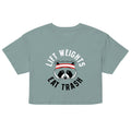 Lift Weights Eat Trash Women's Crop Tee