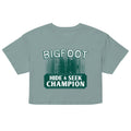 Bigfoot Hide And Seek Champion Women's Crop Tee
