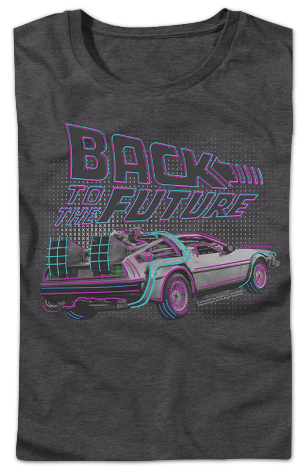 DeLorean Neon Outline Back Future Shirt T-Shirts, Hoodie, Sweatshirt