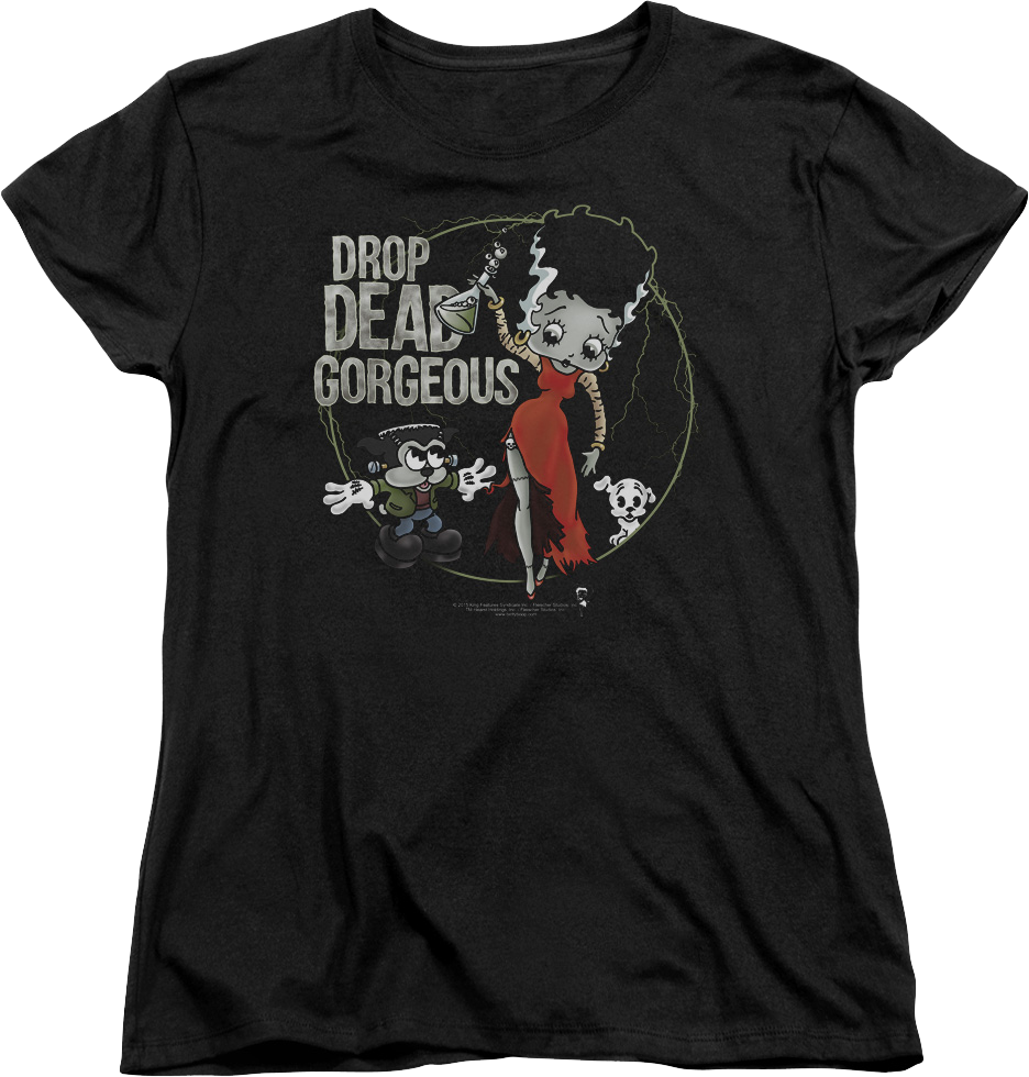 Womens Drop Dead Gorgeous Betty Boop Shirt Hoodie, Sweatshirt | CiraTrend.com (Image 1)