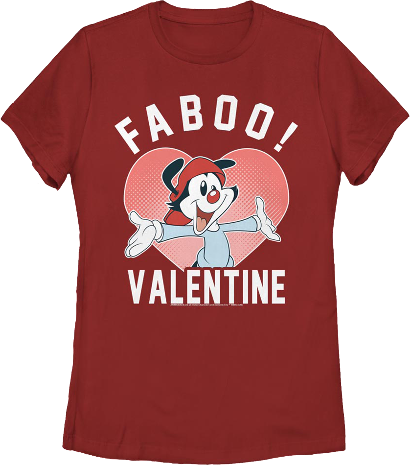 Womens Faboo Valentine Animaniacs Shirt Hoodie, Sweatshirt | CiraTrend.com (Image 1)