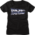 Womens Faux Chrome Logo Back To The Future Shirt Hoodie, Sweatshirt | CiraTrend.com (Image 1)