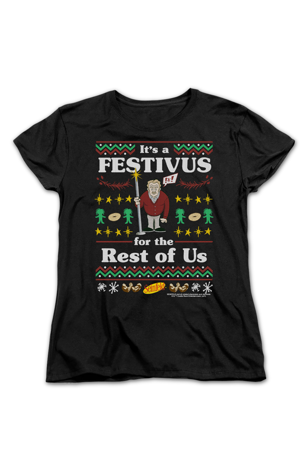 Womens Faux Ugly Festivus Sweater Seinfeld Shirt Hoodie, Sweatshirt | CiraTrend.com (Image 2)
