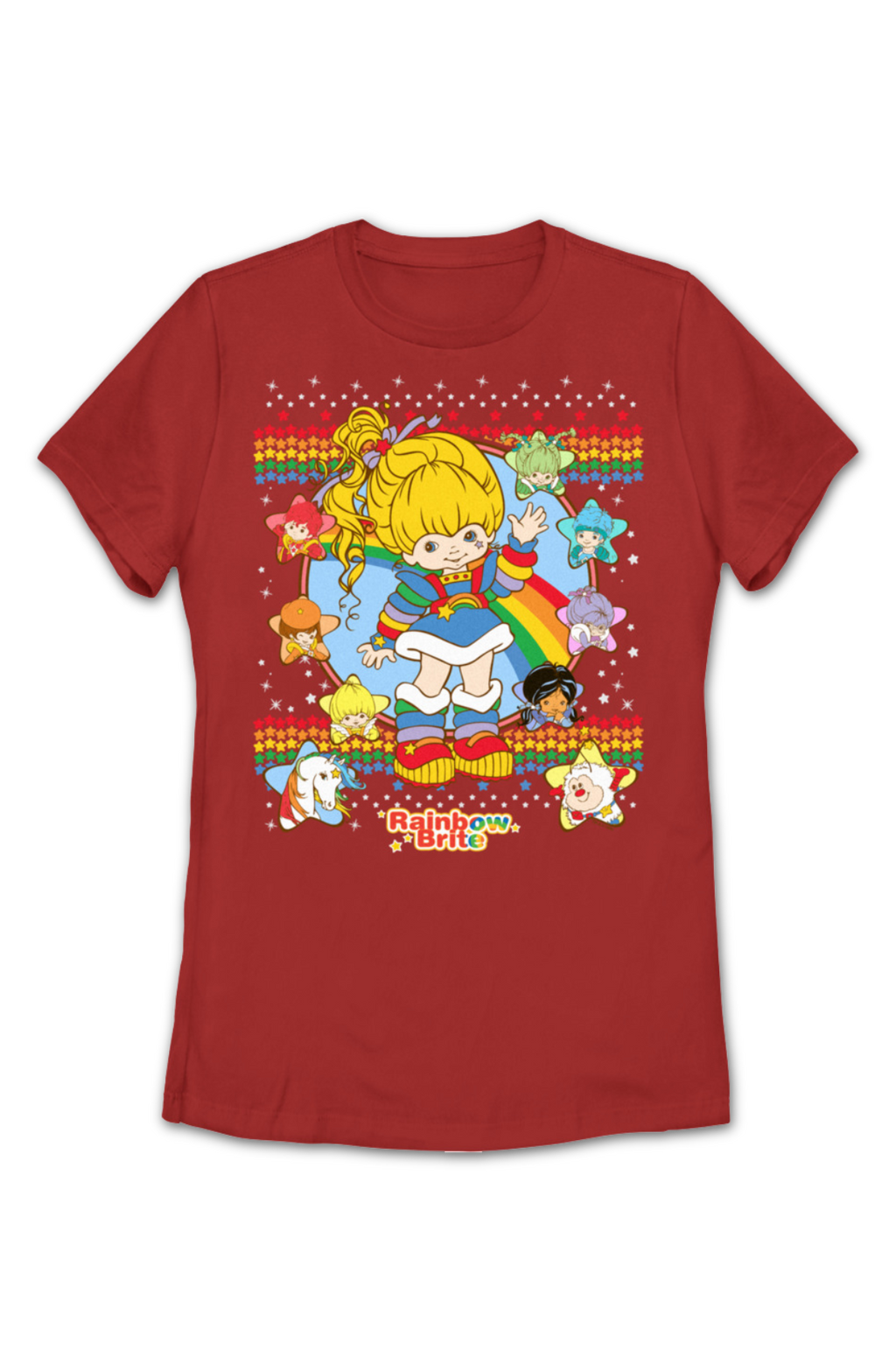 Womens Faux Ugly Sweater Rainbow Brite Shirt Hoodie, Sweatshirt | CiraTrend.com (Image 2)
