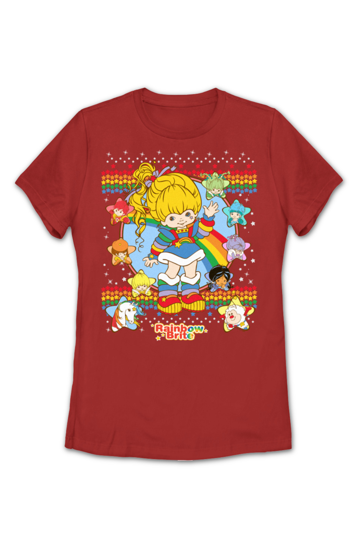 Womens Faux Ugly Sweater Rainbow Brite Shirt Hoodie, Sweatshirt | CiraTrend.com (Image 2)