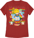 Womens Faux Ugly Sweater Rainbow Brite Shirt Hoodie, Sweatshirt | CiraTrend.com (Image 1)