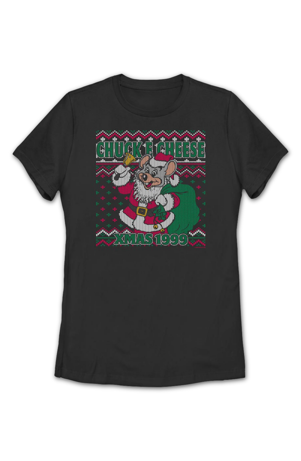 Womens Faux Ugly Xmas 1999 Sweater Chuck E. Cheese Shirt Hoodie, Sweatshirt | CiraTrend.com (Image 2)