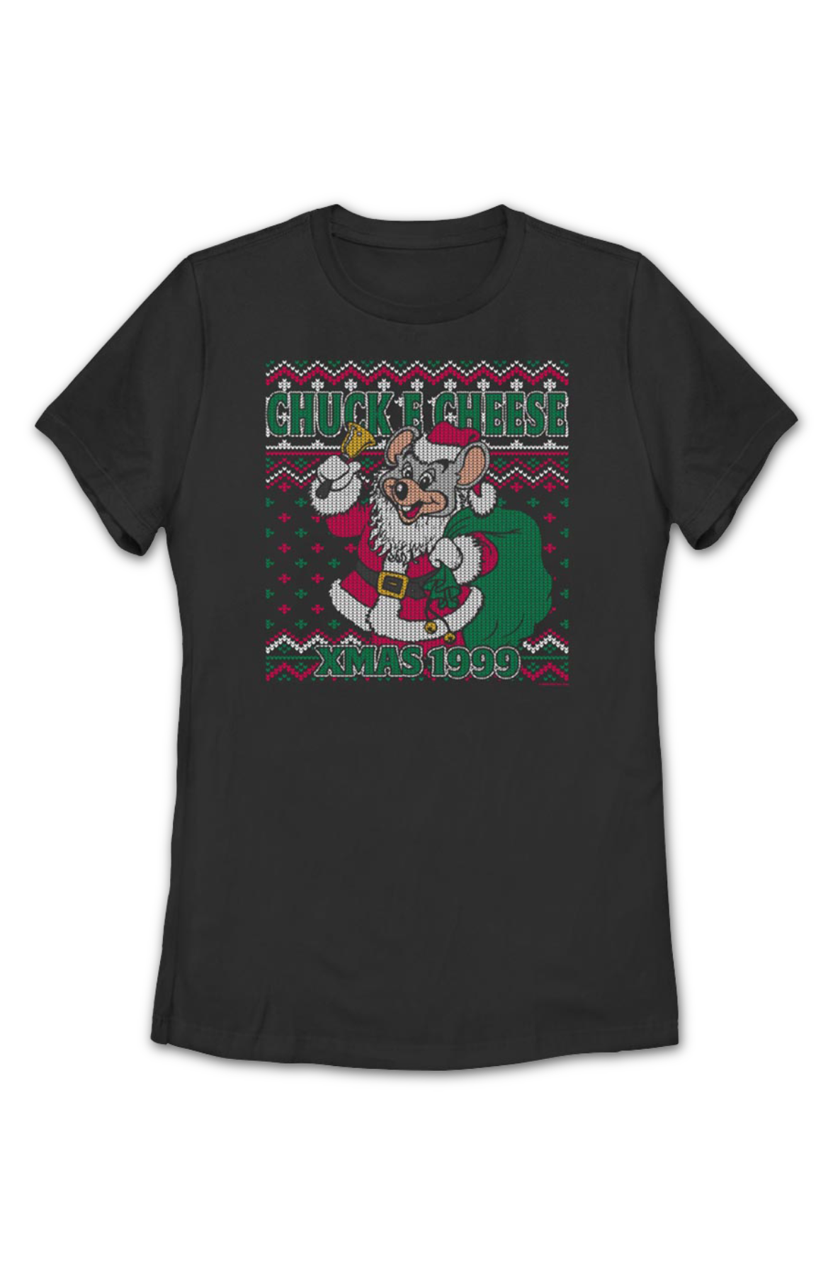 Womens Faux Ugly Xmas 1999 Sweater Chuck E. Cheese Shirt Hoodie, Sweatshirt | CiraTrend.com (Image 2)