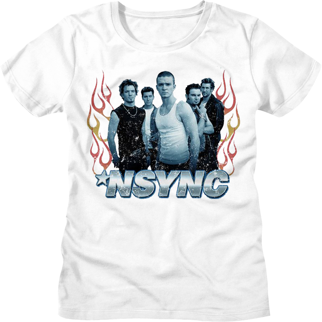 Womens Flames NSYNC Shirt Hoodie, Sweatshirt | CiraTrend.com (Image 1)