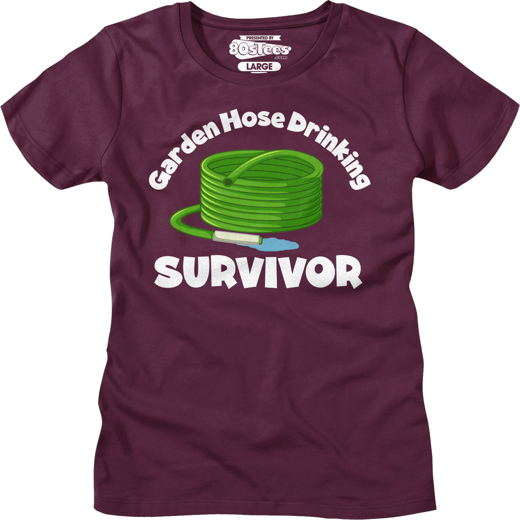 Womens Garden Hose Drinking Survivor Shirt Hoodie, Sweatshirt | CiraTrend.com (Image 3)