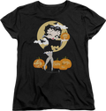 Womens Halloween Pumpkin Patch Betty Boop Shirt Hoodie, Sweatshirt | CiraTrend.com (Image 1)