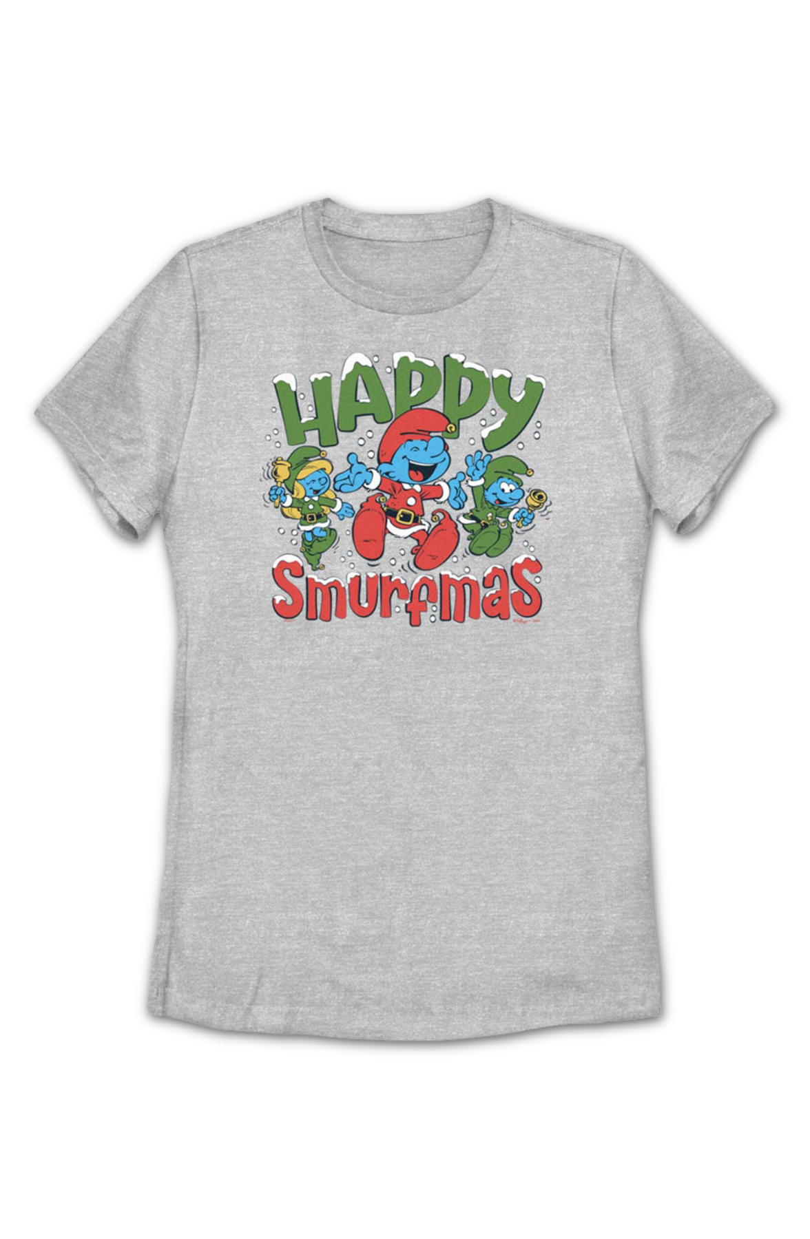 Womens Happy Smurfmas Smurfs Shirt Hoodie, Sweatshirt | CiraTrend.com (Image 2)