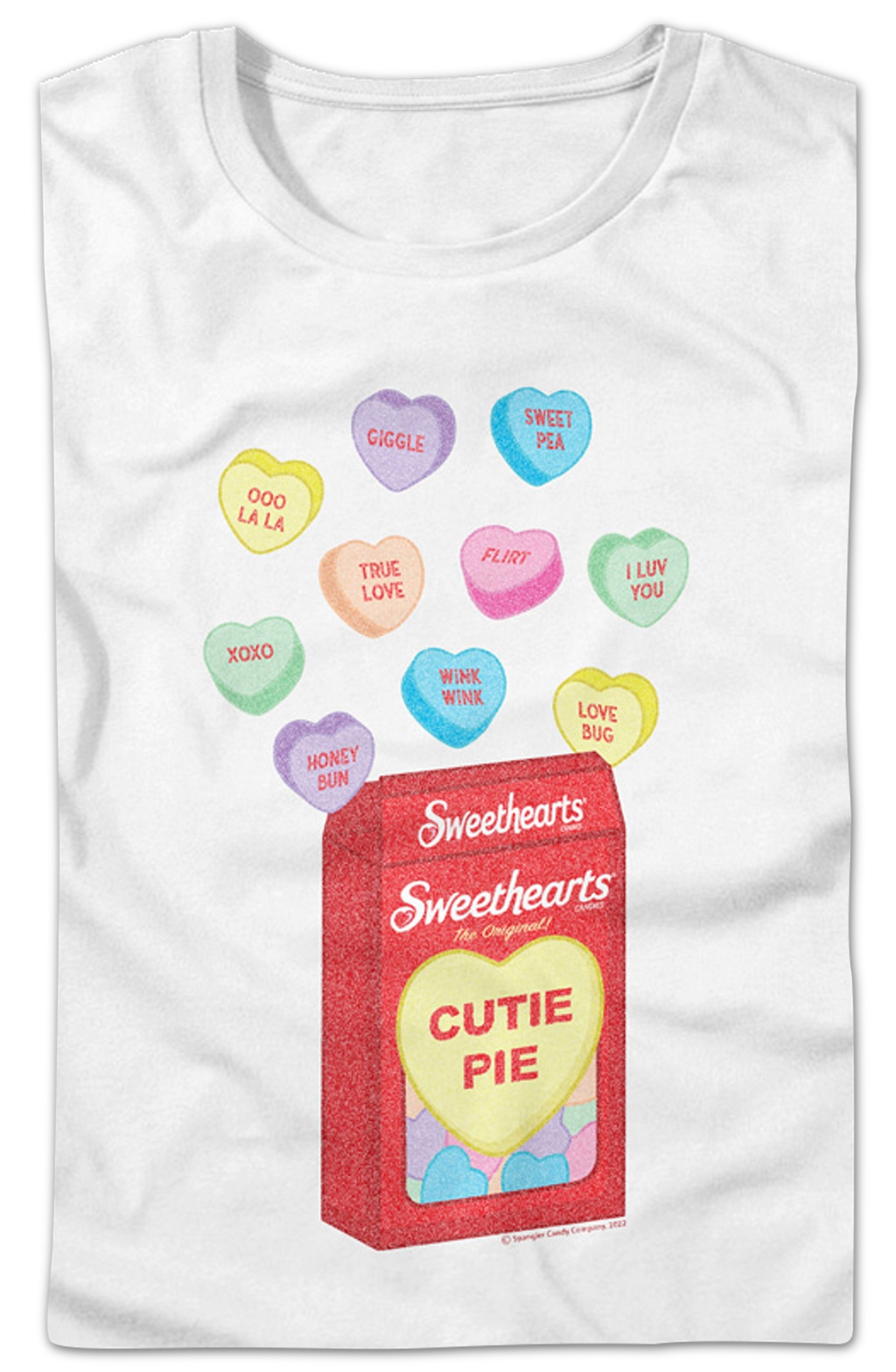 Womens Heart-Shaped Candy Sweethearts Shirt Hoodie, Sweatshirt | CiraTrend.com (Image 2)