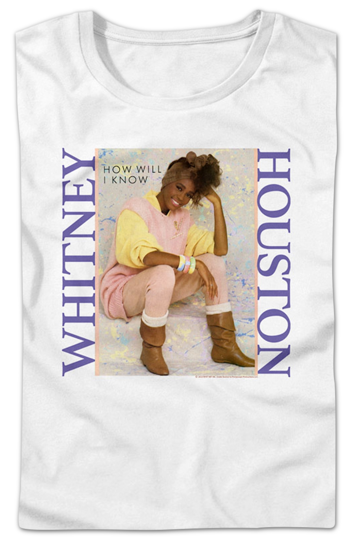 Womens How Will I Know Single Cover Whitney Houston Shirt Hoodie, Sweatshirt | CiraTrend.com (Image 2)