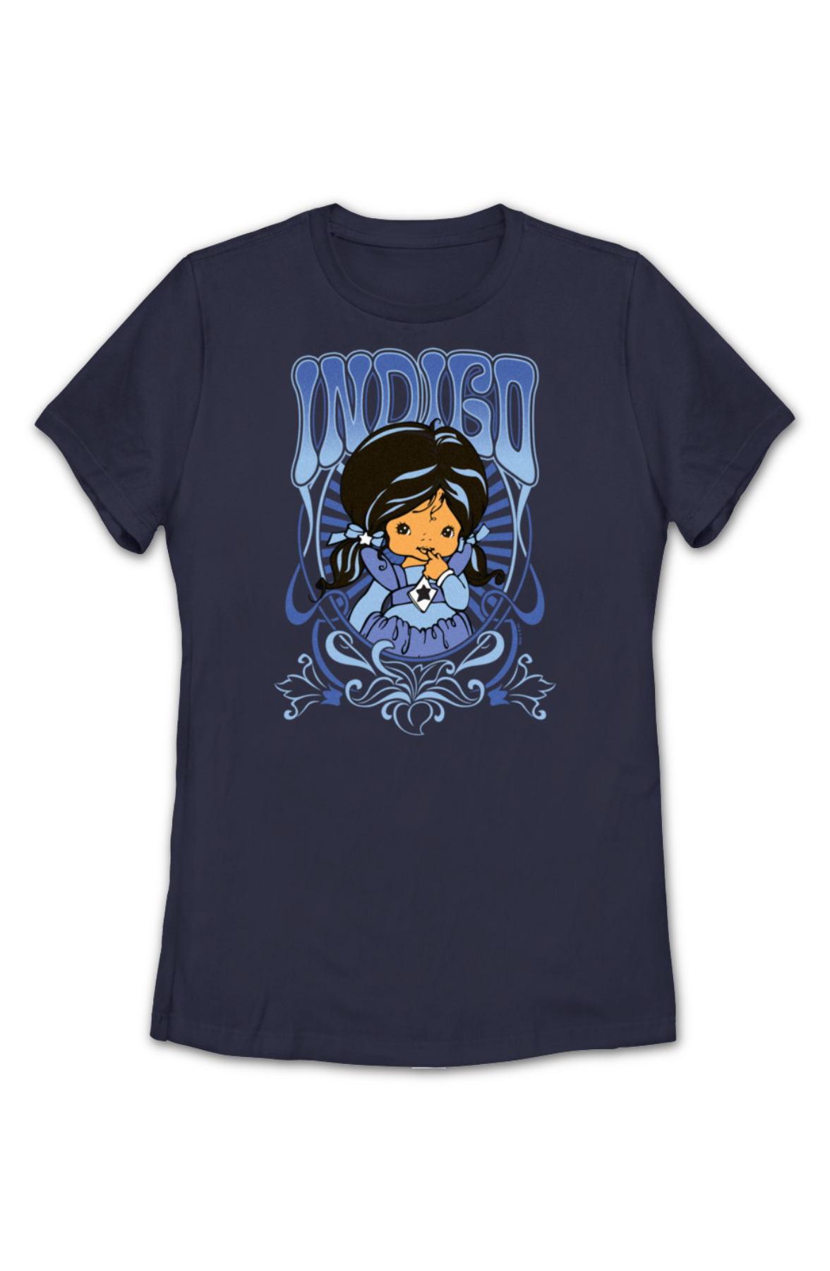 Womens Indigo Rainbow Brite Shirt Hoodie, Sweatshirt | CiraTrend.com (Image 2)