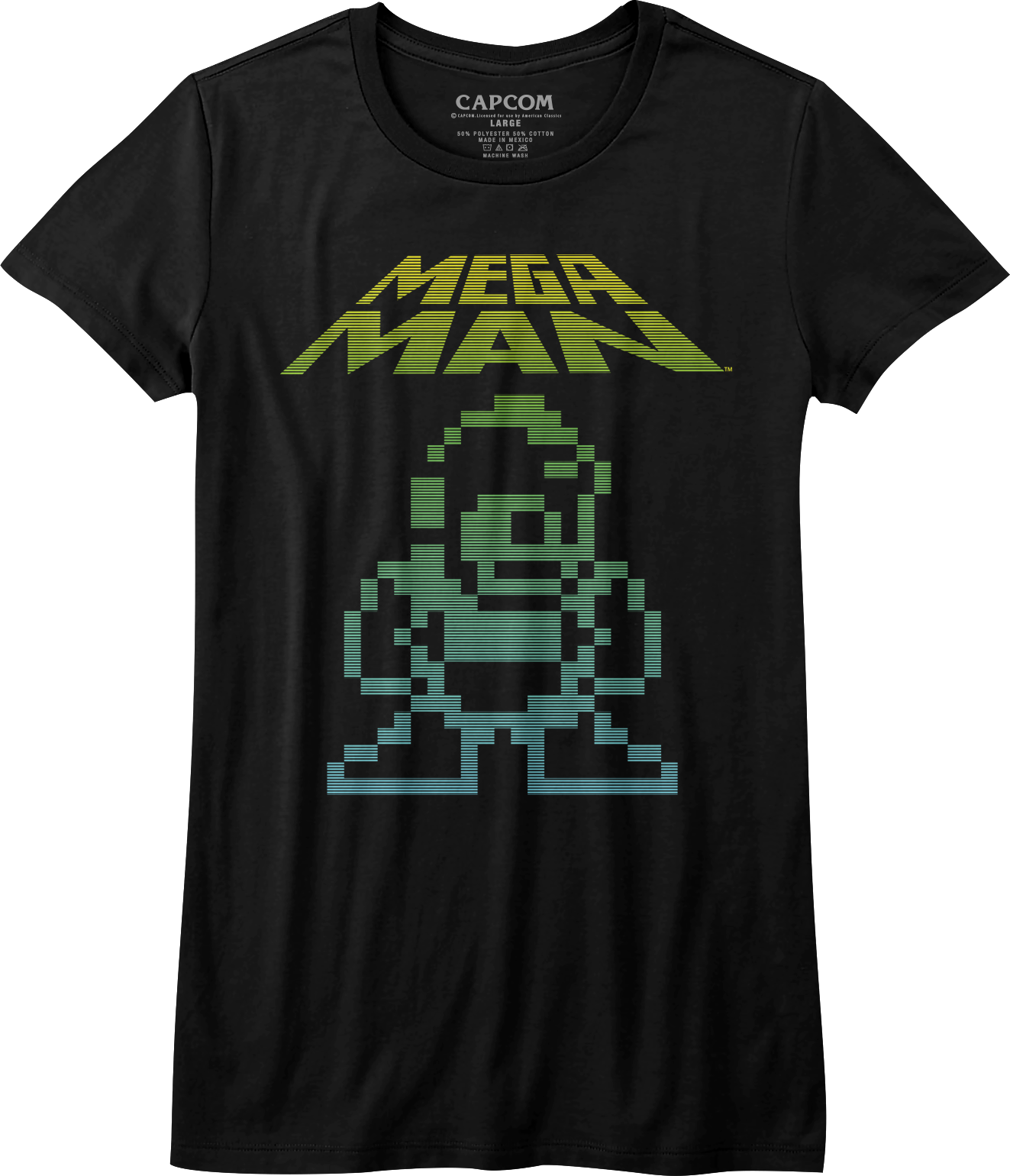 Womens Neon Mega Man Shirt Hoodie, Sweatshirt | CiraTrend.com (Image 1)