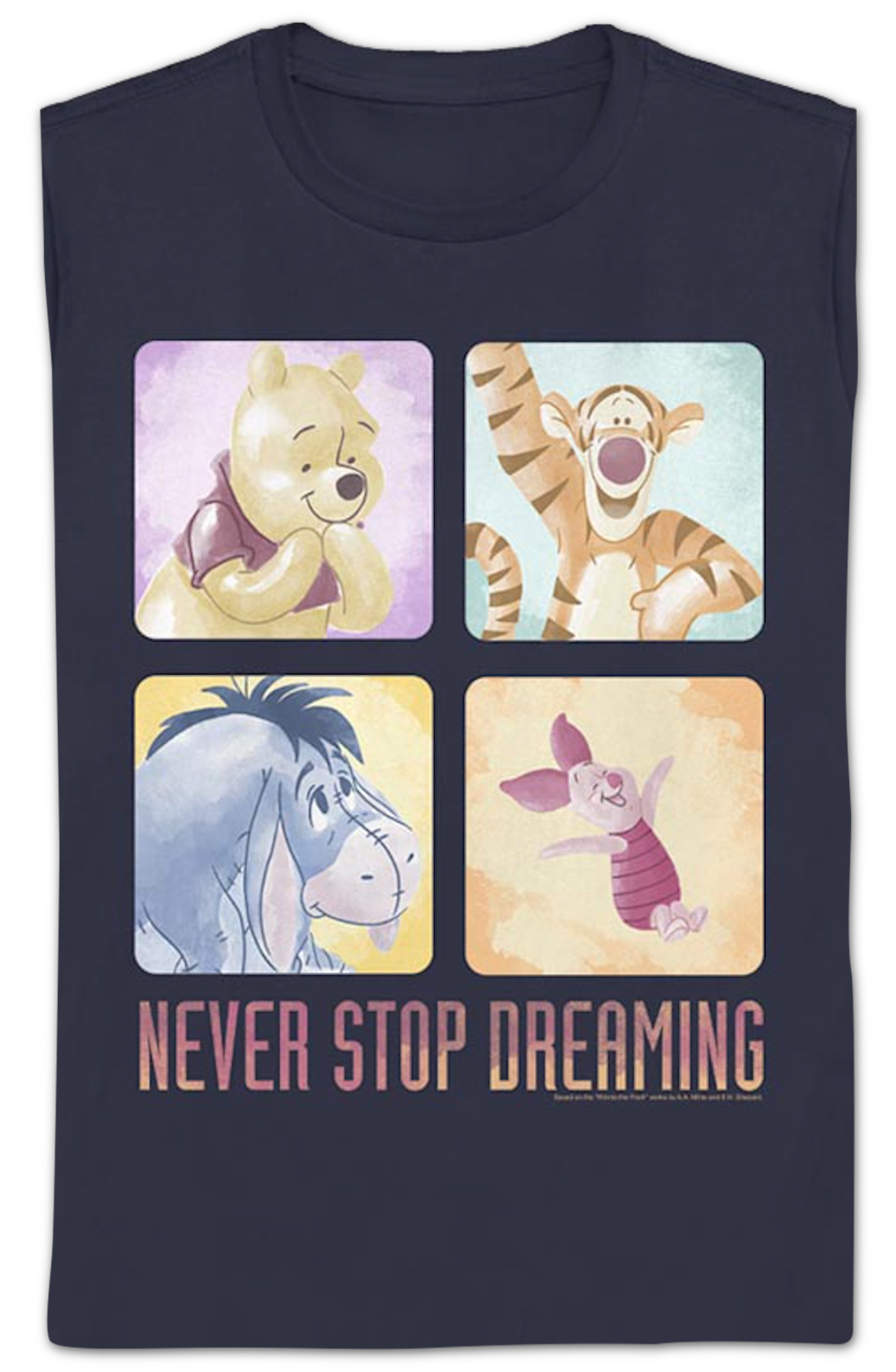 Womens Never Stop Dreaming Winnie The Pooh Shirt Hoodie, Sweatshirt | CiraTrend.com (Image 2)