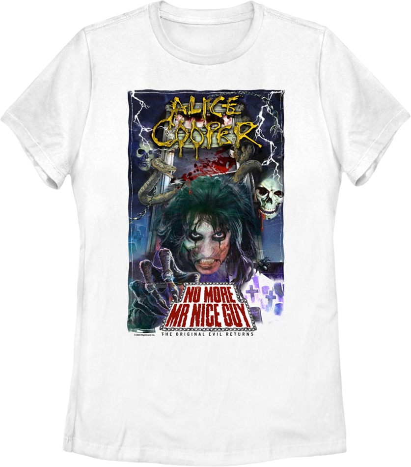 Womens No More Mr. Nice Guy Alice Cooper Shirt Hoodie, Sweatshirt | CiraTrend.com (Image 1)