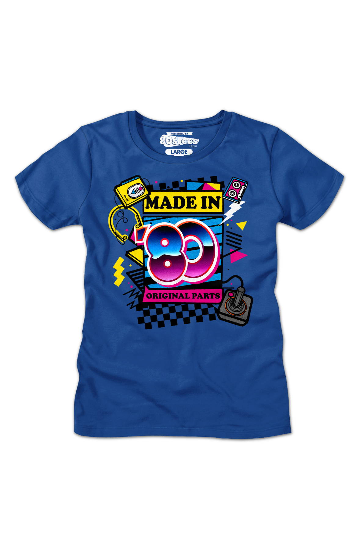 Womens Original Parts Made In '80 Shirt Hoodie, Sweatshirt | CiraTrend.com (Image 2)
