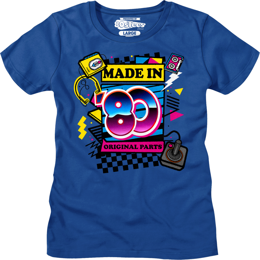 Womens Original Parts Made In '80 Shirt Hoodie, Sweatshirt | CiraTrend.com (Image 1)