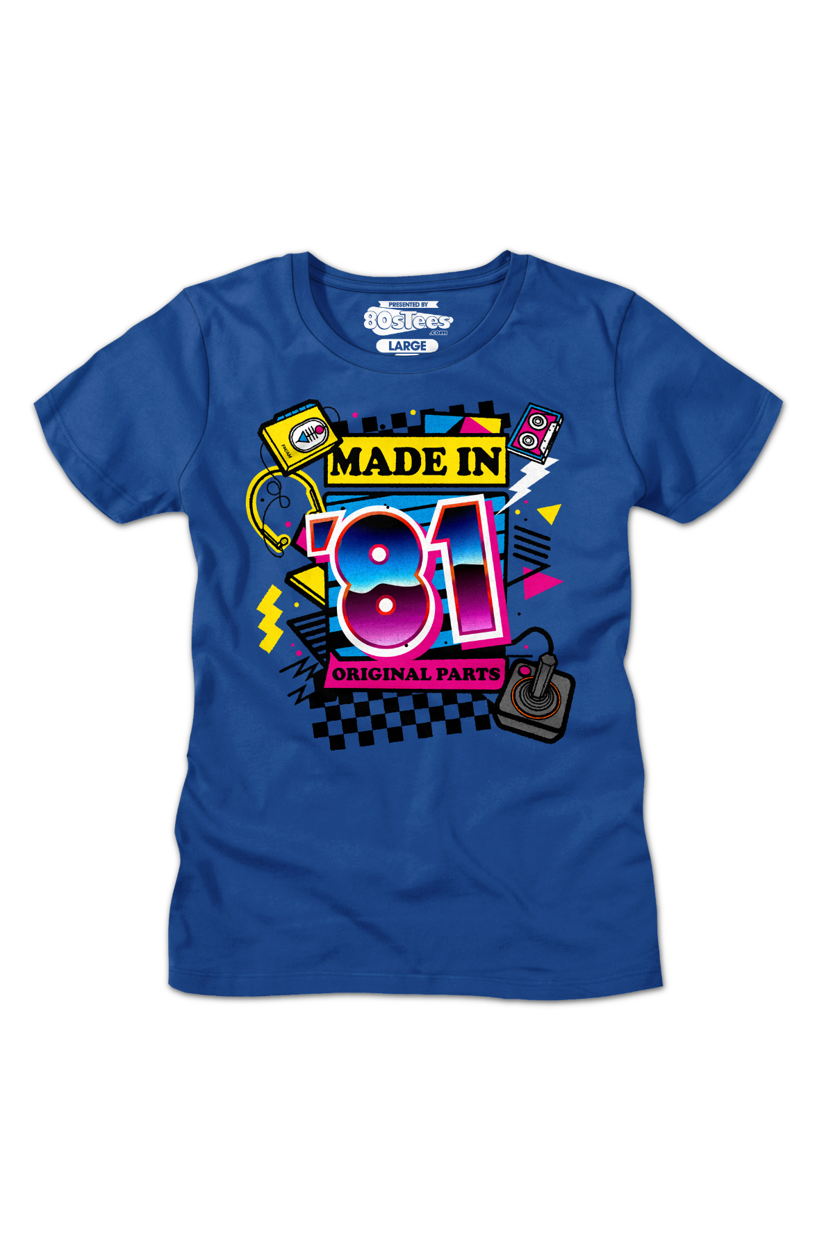 Womens Original Parts Made In '81 Shirt Hoodie, Sweatshirt | CiraTrend.com (Image 2)