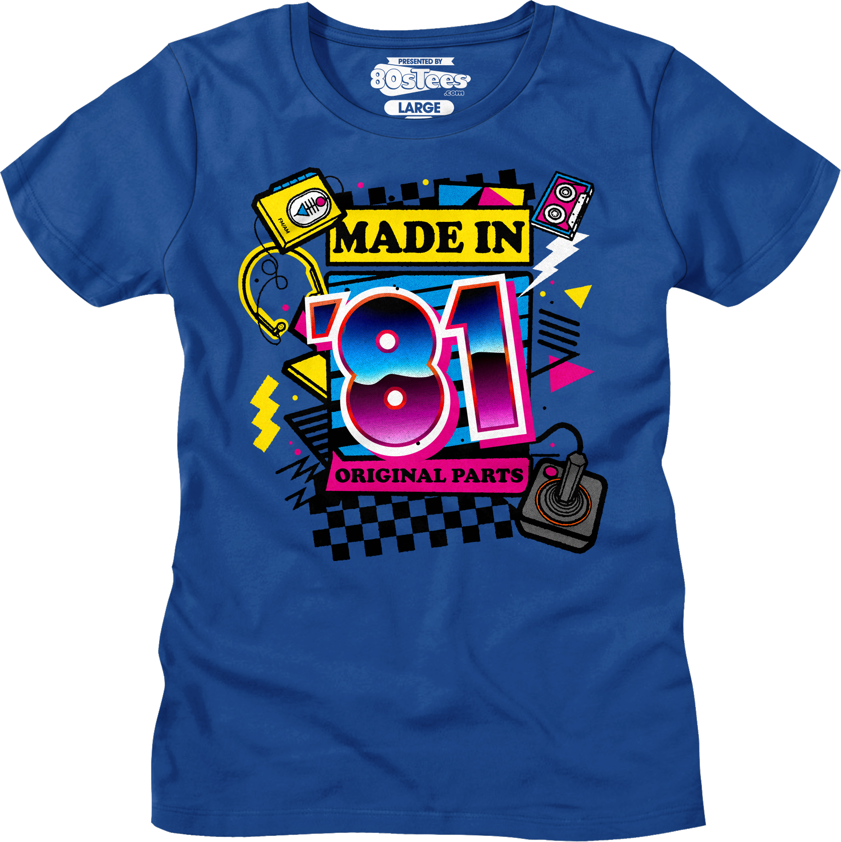Womens Original Parts Made In '81 Shirt Hoodie, Sweatshirt | CiraTrend.com (Image 1)