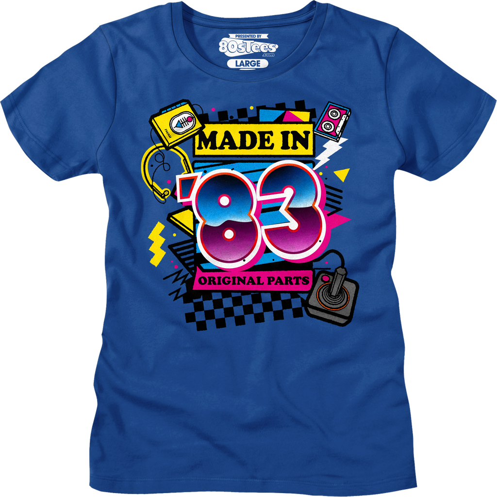 Womens Original Parts Made In '83 Shirt Hoodie, Sweatshirt | CiraTrend.com (Image 1)