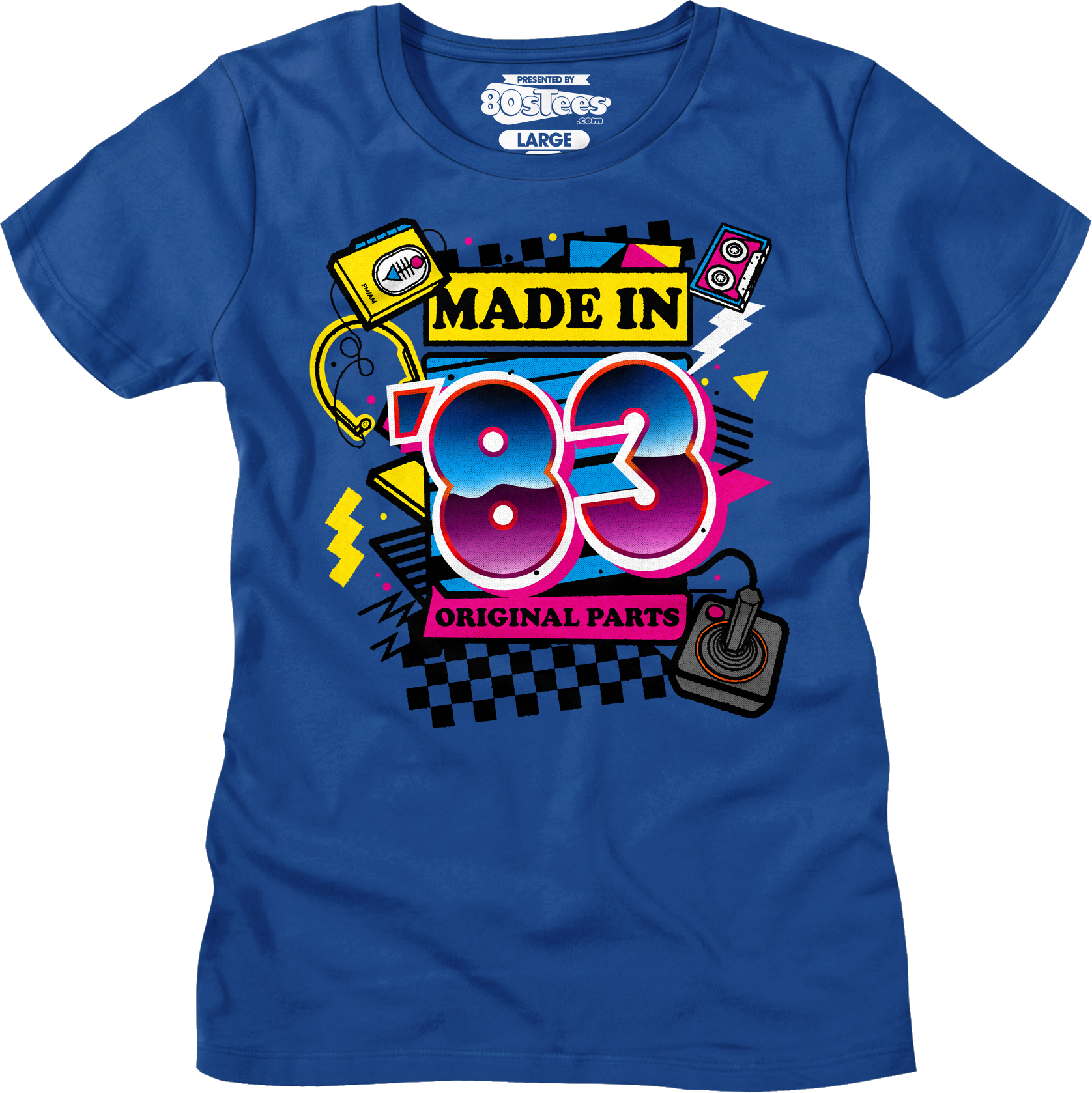 Womens Original Parts Made In '83 Shirt Hoodie, Sweatshirt | CiraTrend.com (Image 1)