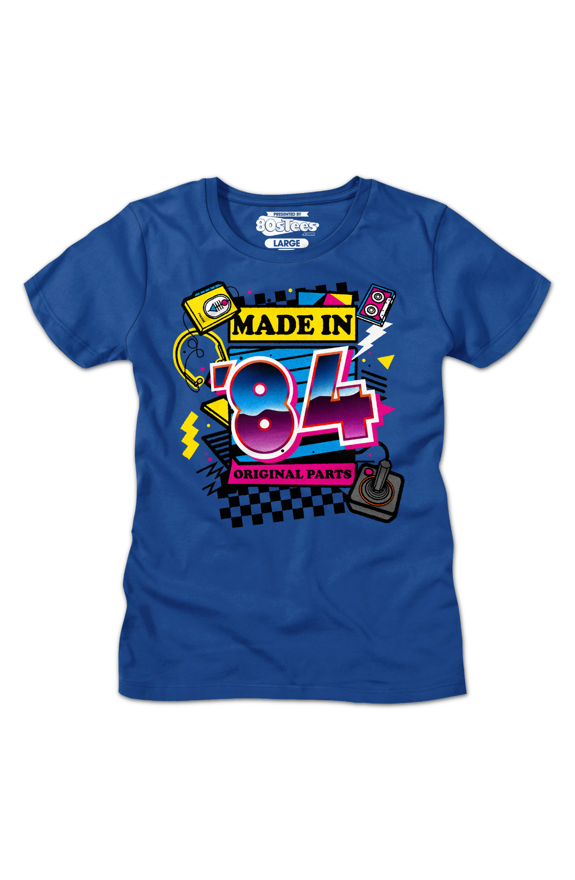 Womens Original Parts Made In '84 Shirt Hoodie, Sweatshirt | CiraTrend.com (Image 2)