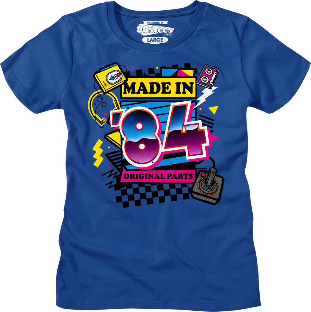 Womens Original Parts Made In '84 Shirt Hoodie, Sweatshirt | CiraTrend.com (Image 1)