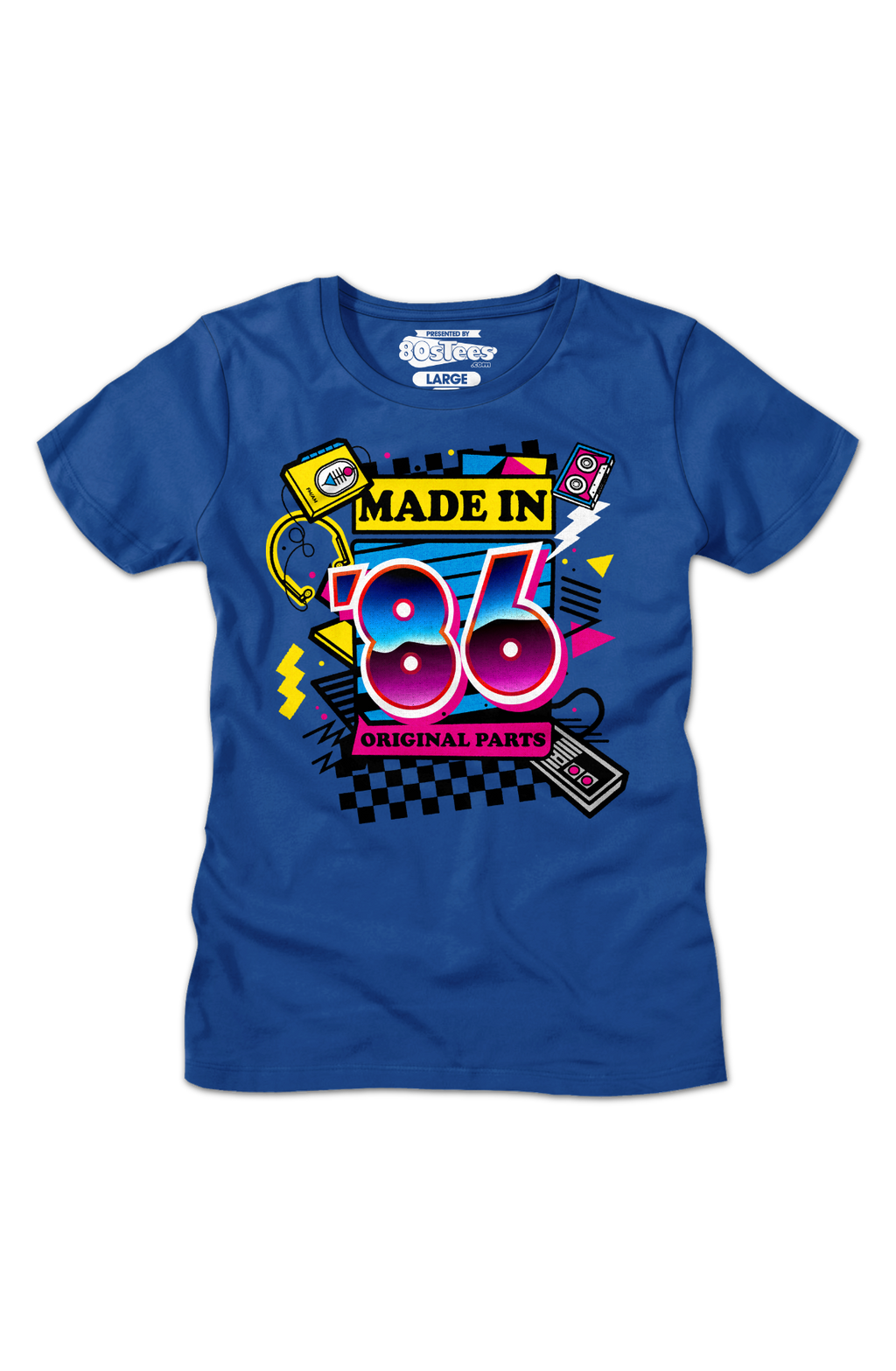 Womens Original Parts Made In '86 Shirt Hoodie, Sweatshirt | CiraTrend.com (Image 2)