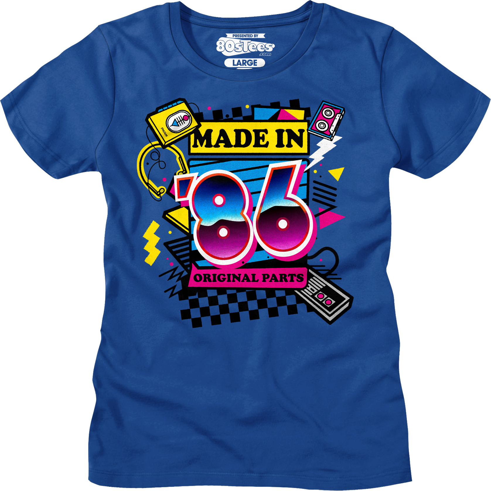Womens Original Parts Made In '86 Shirt Hoodie, Sweatshirt | CiraTrend.com (Image 1)