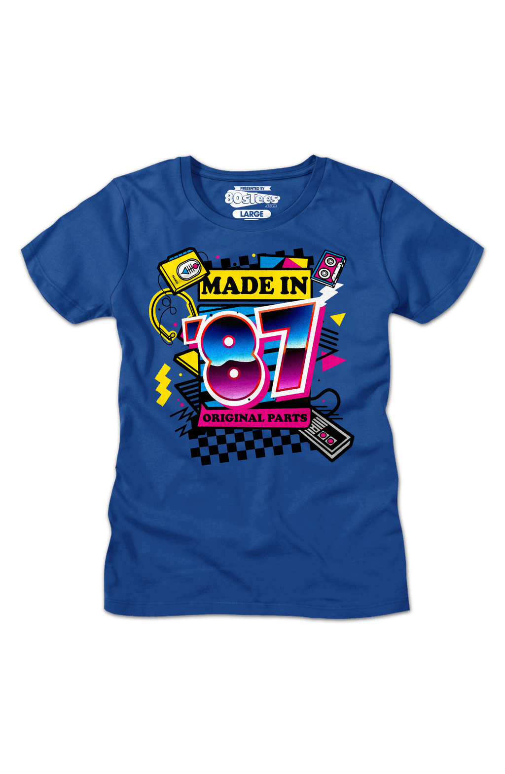 Womens Original Parts Made In '87 Shirt Hoodie, Sweatshirt | CiraTrend.com (Image 2)
