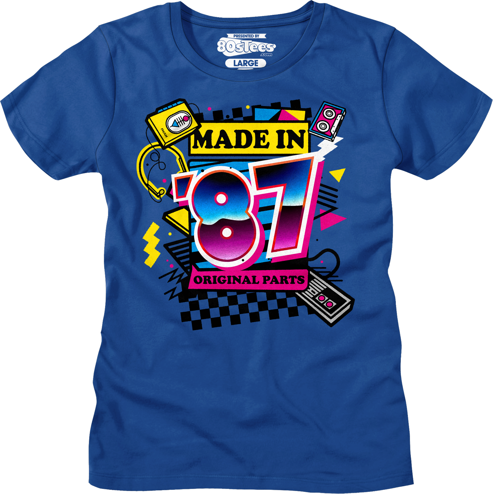 Womens Original Parts Made In '87 Shirt Hoodie, Sweatshirt | CiraTrend.com (Image 1)