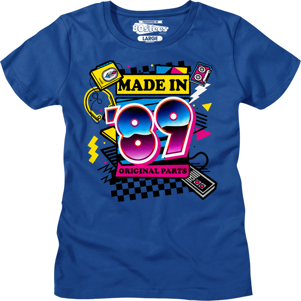 Womens Original Parts Made In '89 Shirt Hoodie, Sweatshirt | CiraTrend.com (Image 1)