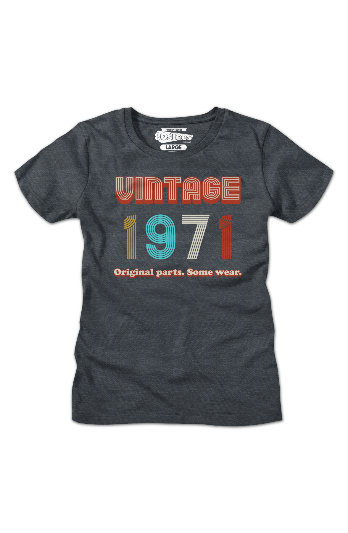 Womens Original Parts Some Wear Vintage 1971 Shirt Hoodie, Sweatshirt | CiraTrend.com (Image 2)