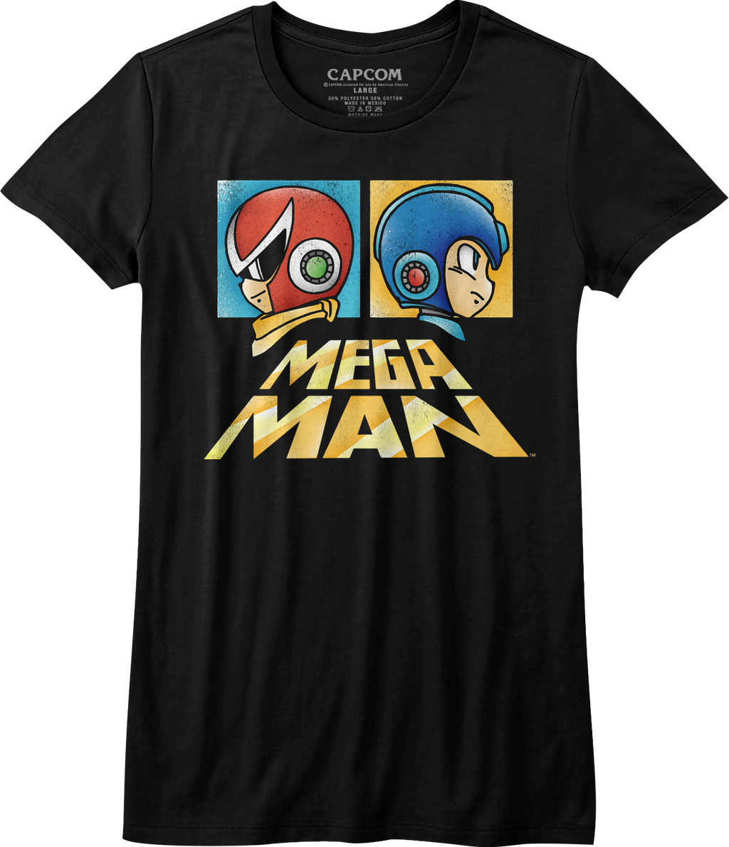 Womens Profiles Proto Man and Mega Man Shirt Hoodie, Sweatshirt | CiraTrend.com (Image 1)
