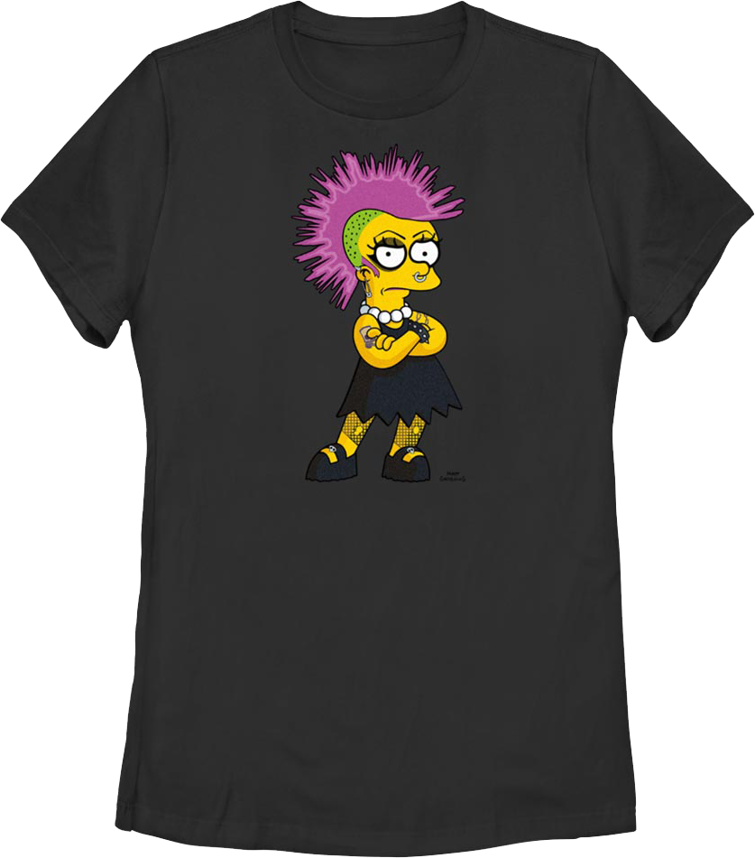 Womens Punk Lisa Simpsons Shirt Hoodie, Sweatshirt | CiraTrend.com (Image 1)