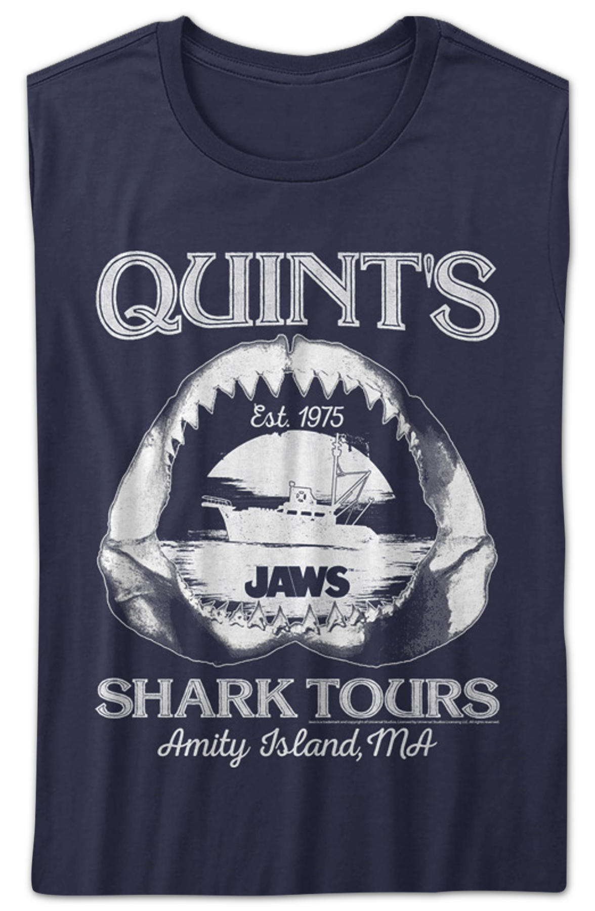 Womens Quint's Shark Tours Jaws Shirt Hoodie, Sweatshirt | CiraTrend.com (Image 2)