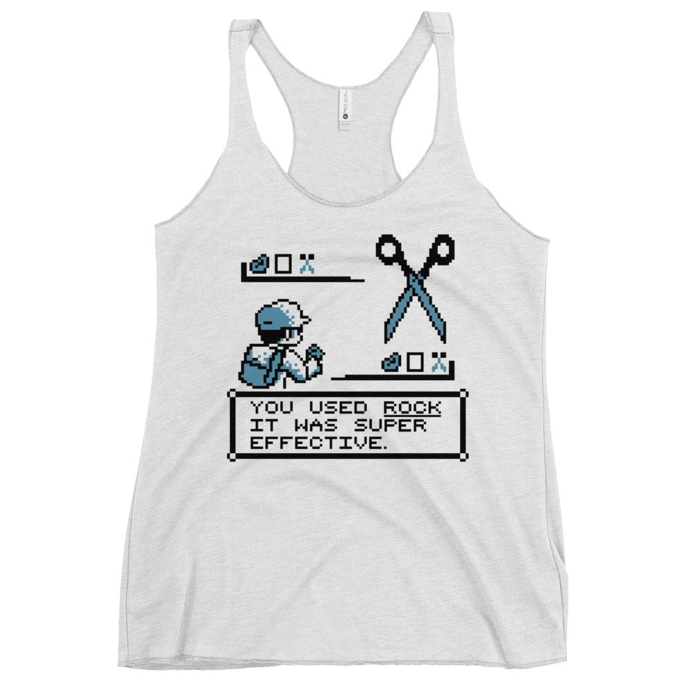 Rock Paper Scissors Battle Women's Racerback Tank