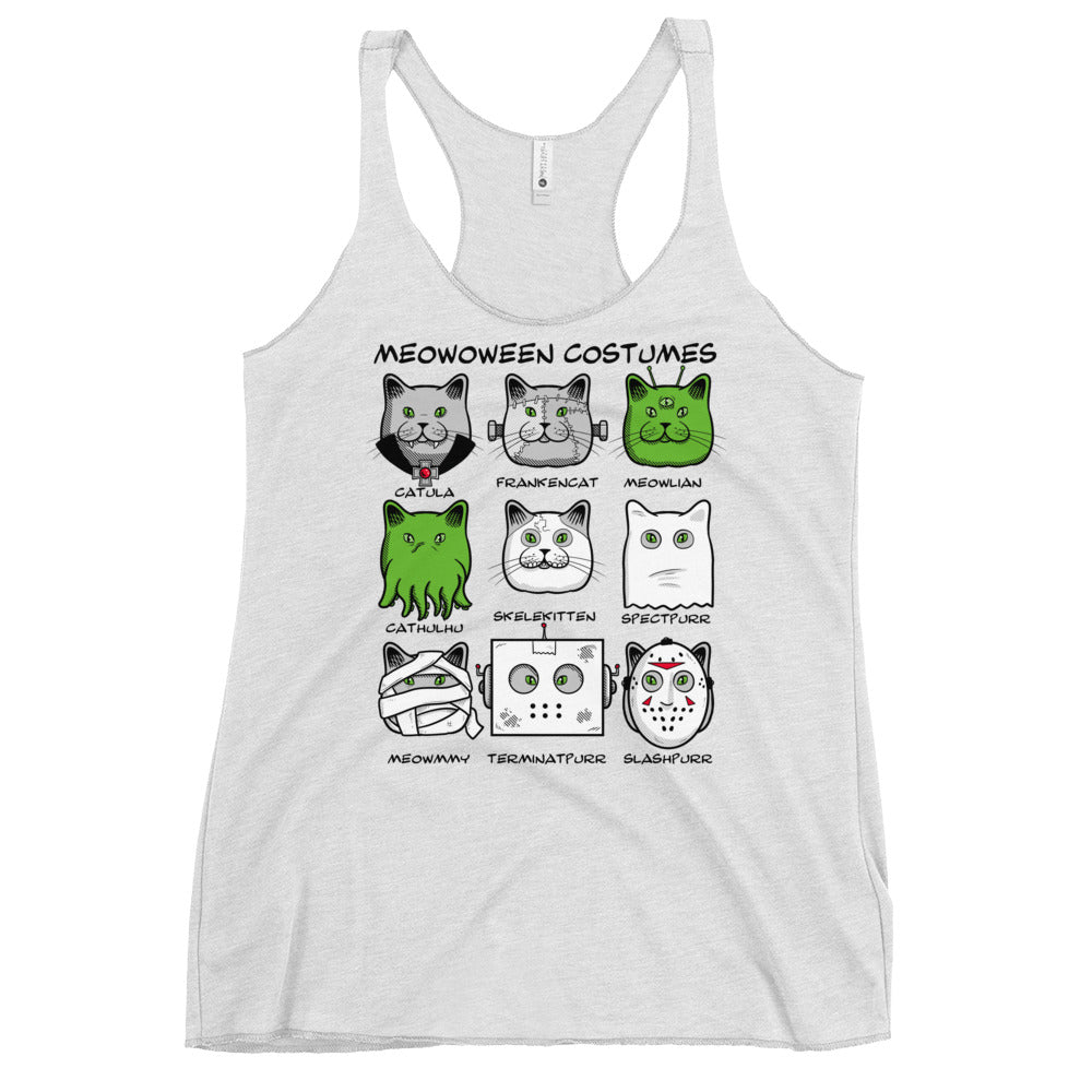 Meowoween Costumes Women's Racerback Tank