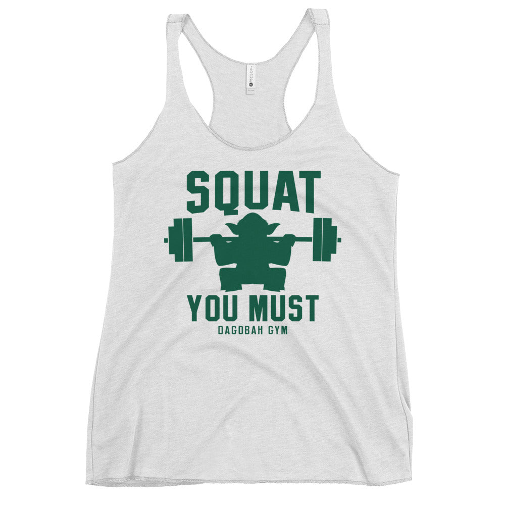 Squat You Must Women's Racerback Tank