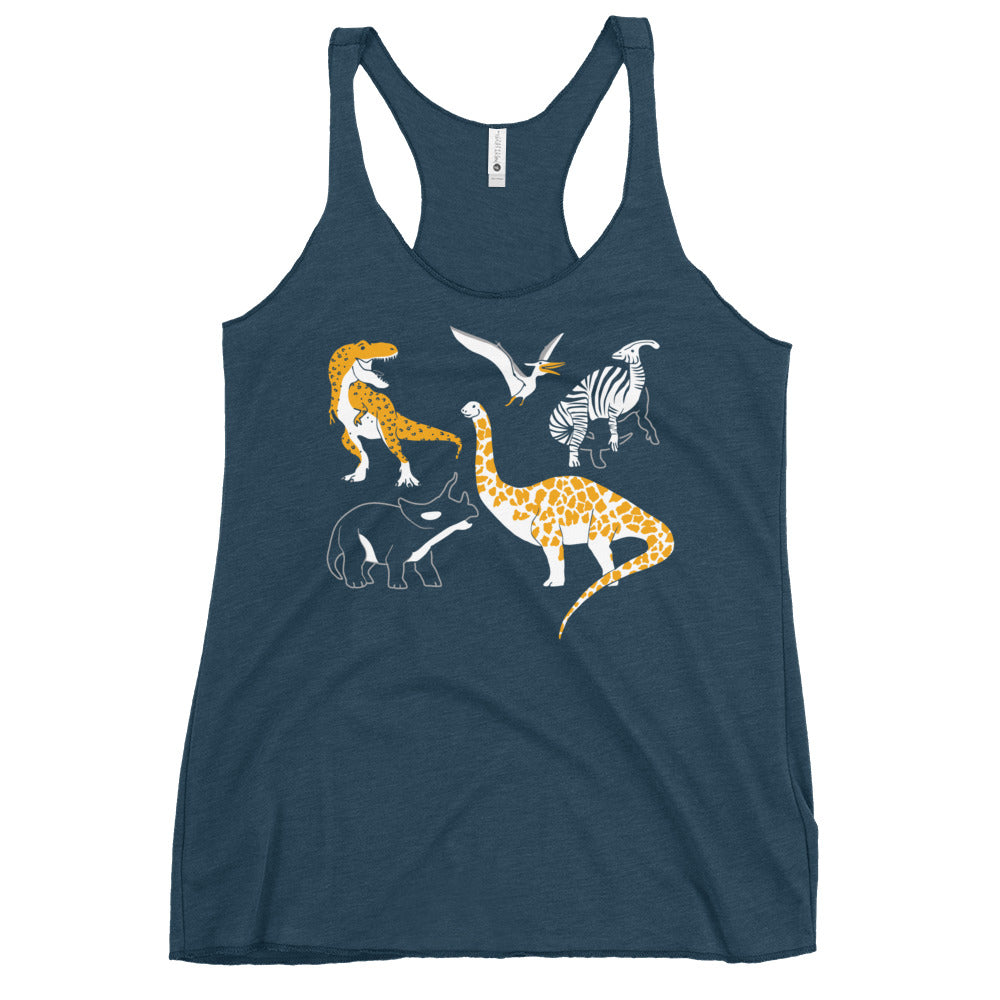 Dino Prints Women's Racerback Tank