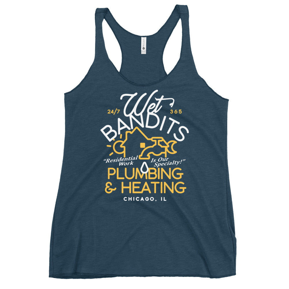 Wet Bandits Plumbing & Heating Women's Racerback Tank