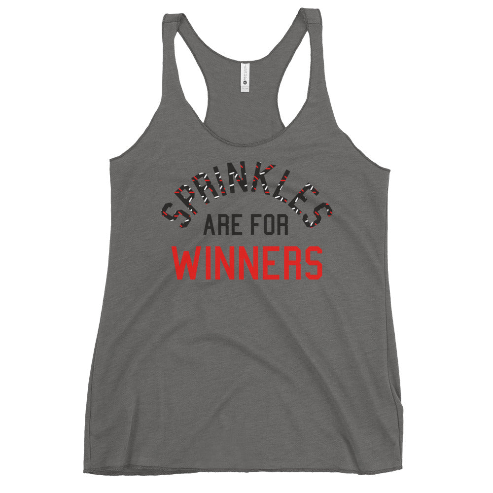 Sprinkles Are For Winners Women's Racerback Tank
