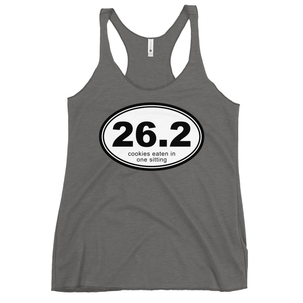 26.2 Cookies Eaten In One Sitting Women's Racerback Tank